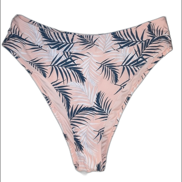 Cupshe XXL Floral Leaf Print High Leg Cheeky Bikini NWT - Picture 4 of 7